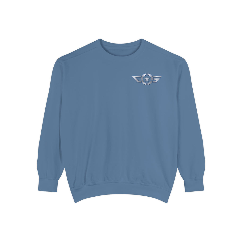 CAPTAIN SPIFFY LOGO AVIATOR WING SWEATSHIRT - UNISEX