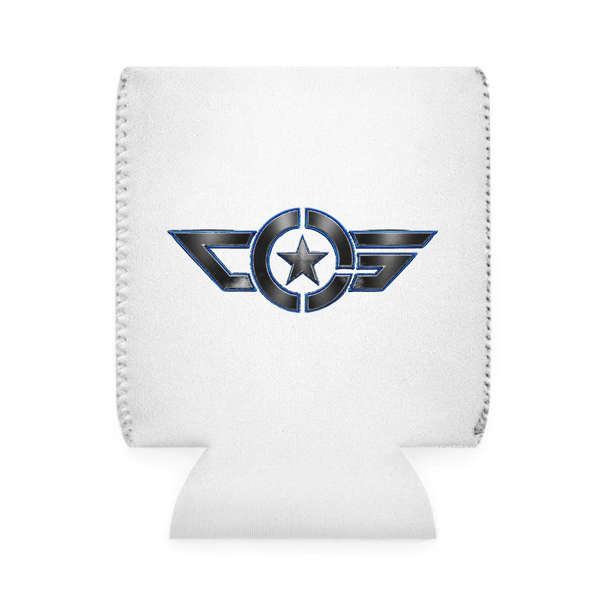 CAPTAIN SPIFFY LOGO KOOZIE - WHITE / GUNMETAL
