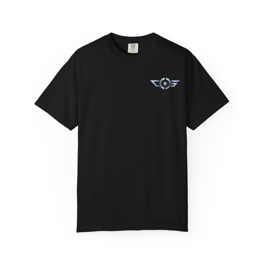 CAPTAIN SPIFFY LOGO AVIATOR + VERTICAL T SHIRT - MEN'S