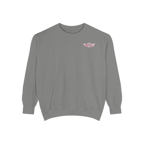 CAPTAIN SPIFFY AVIATOR PINK CREST SWEATSHIRT