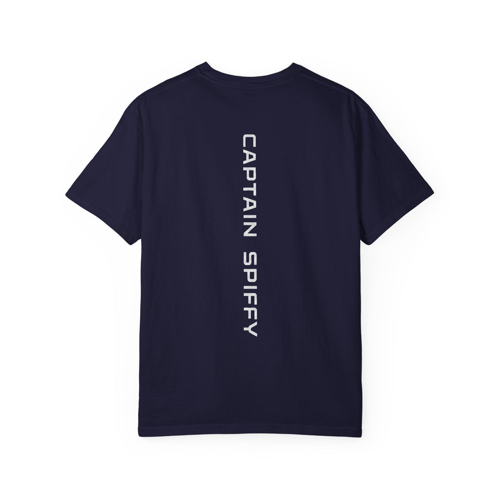 CAPTAIN SPIFFY LOGO AVIATOR + VERTICAL T SHIRT - MEN'S