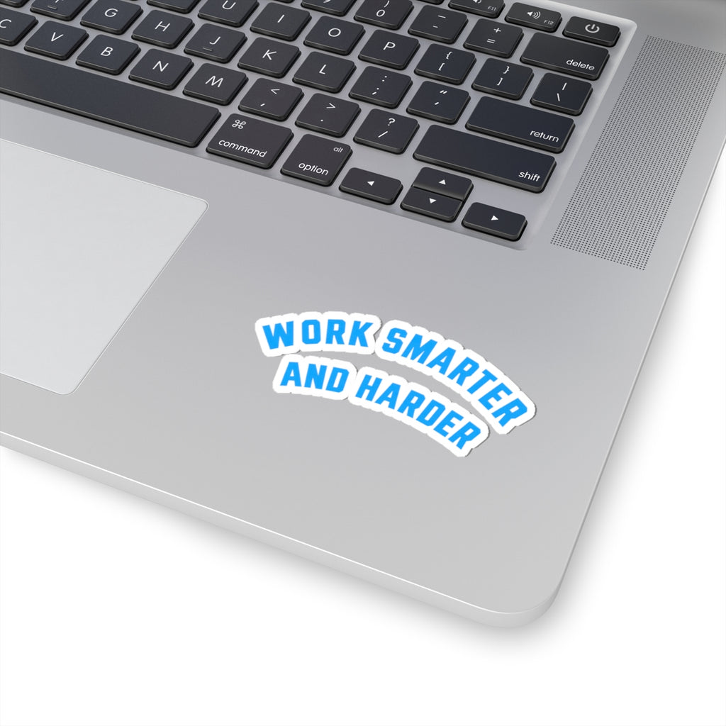 CAPTAIN SPIFFY MOTTO STICKER - WHITE / BLUE