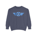 Aviator Star Sweatshirt — Vintage Blue Wing Emblem Crewneck