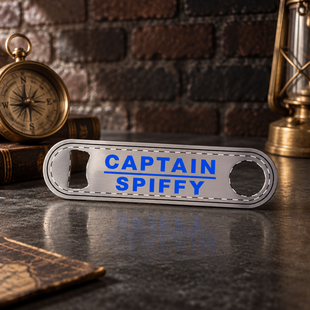 CAPTAIN SPIFFY STANDARD METAL BOTTLE OPENER