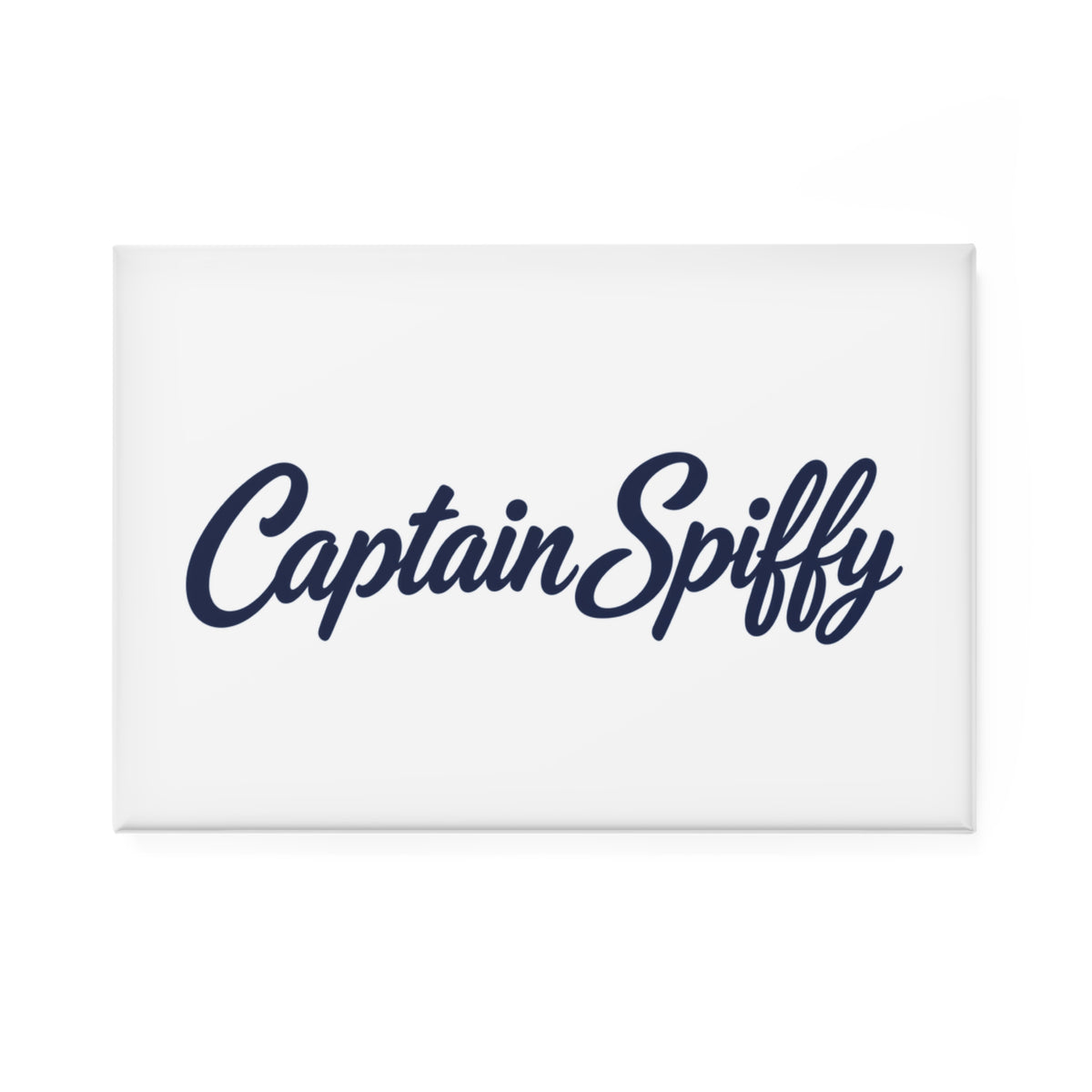 CAPTAIN SPIFFY CLASSIC RECTANGLE MAGNET - WHITE / BLUE