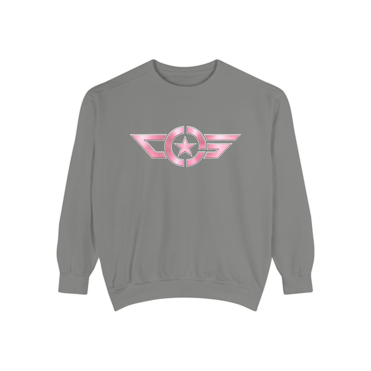 CAPTAIN SPIFFY AVIATOR PINK CENTER SWEATSHIRT - WOMEN'S