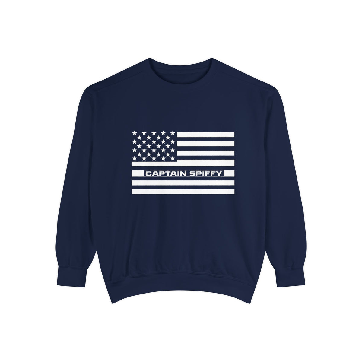 CAPTAIN SPIFFY FOR AMERICA DISTRESSED SWEATSHIRT - UNISEX