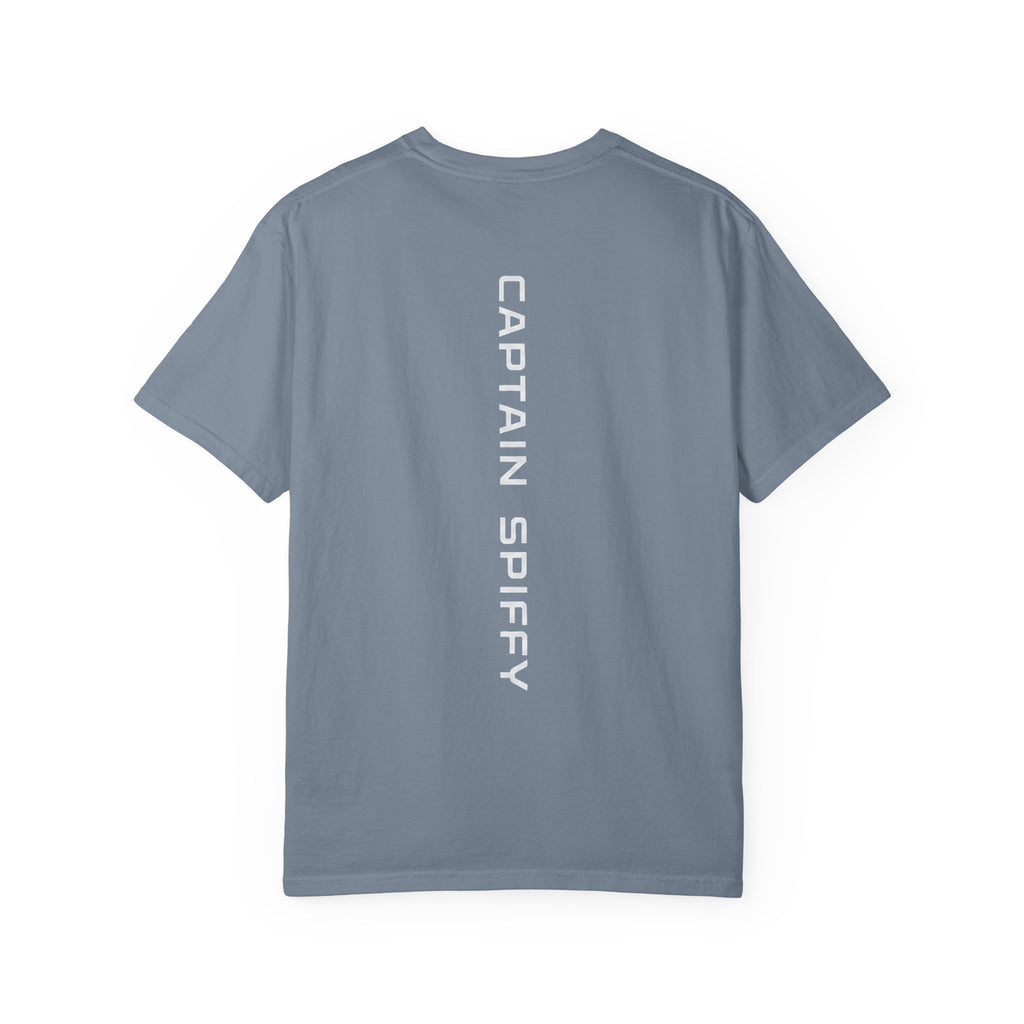 CAPTAIN SPIFFY LOGO AVIATOR + VERTICAL T SHIRT - MEN'S